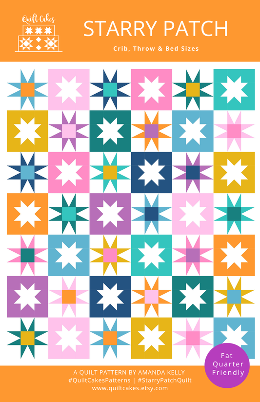 Starry Patch Quilt Pattern By QuiltCakes
