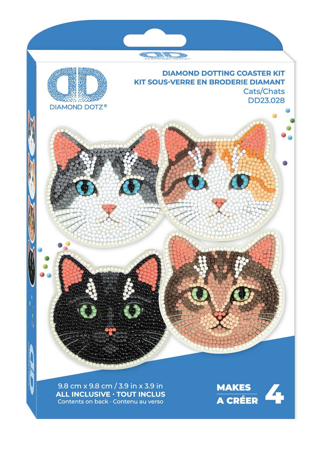 Diamond Dotz - Coasters Kit - Cats