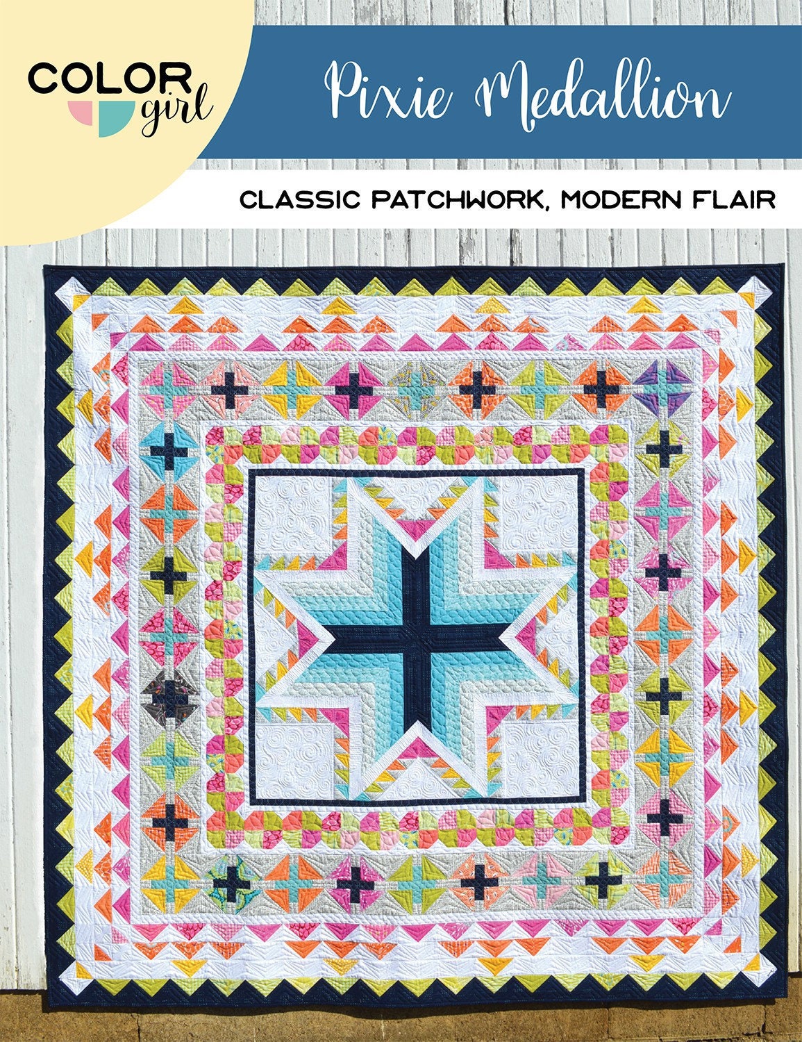 Pixie Medallion Quilt Pattern by Color Girl