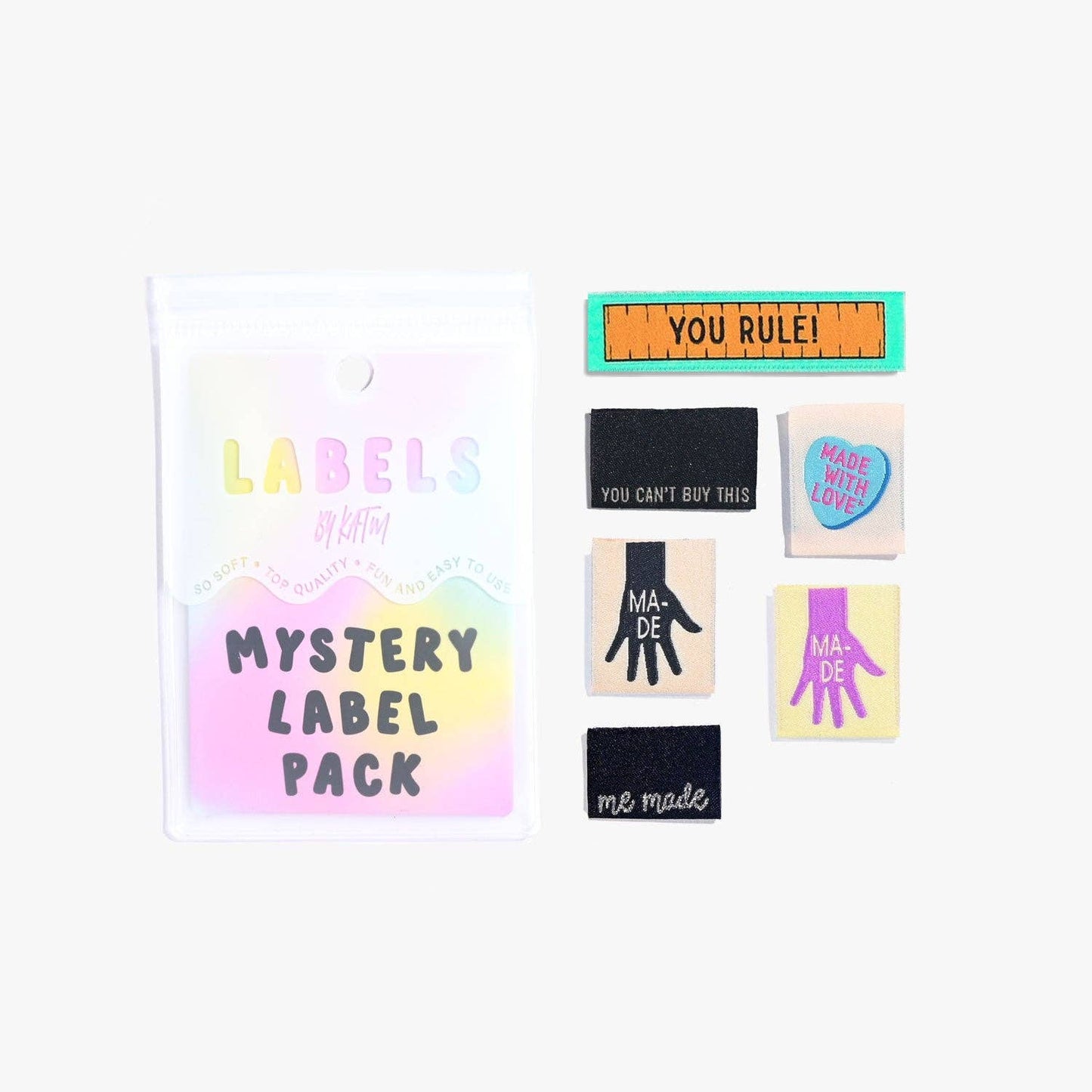 Mystery Woven Label Packs | Case of 6 Units