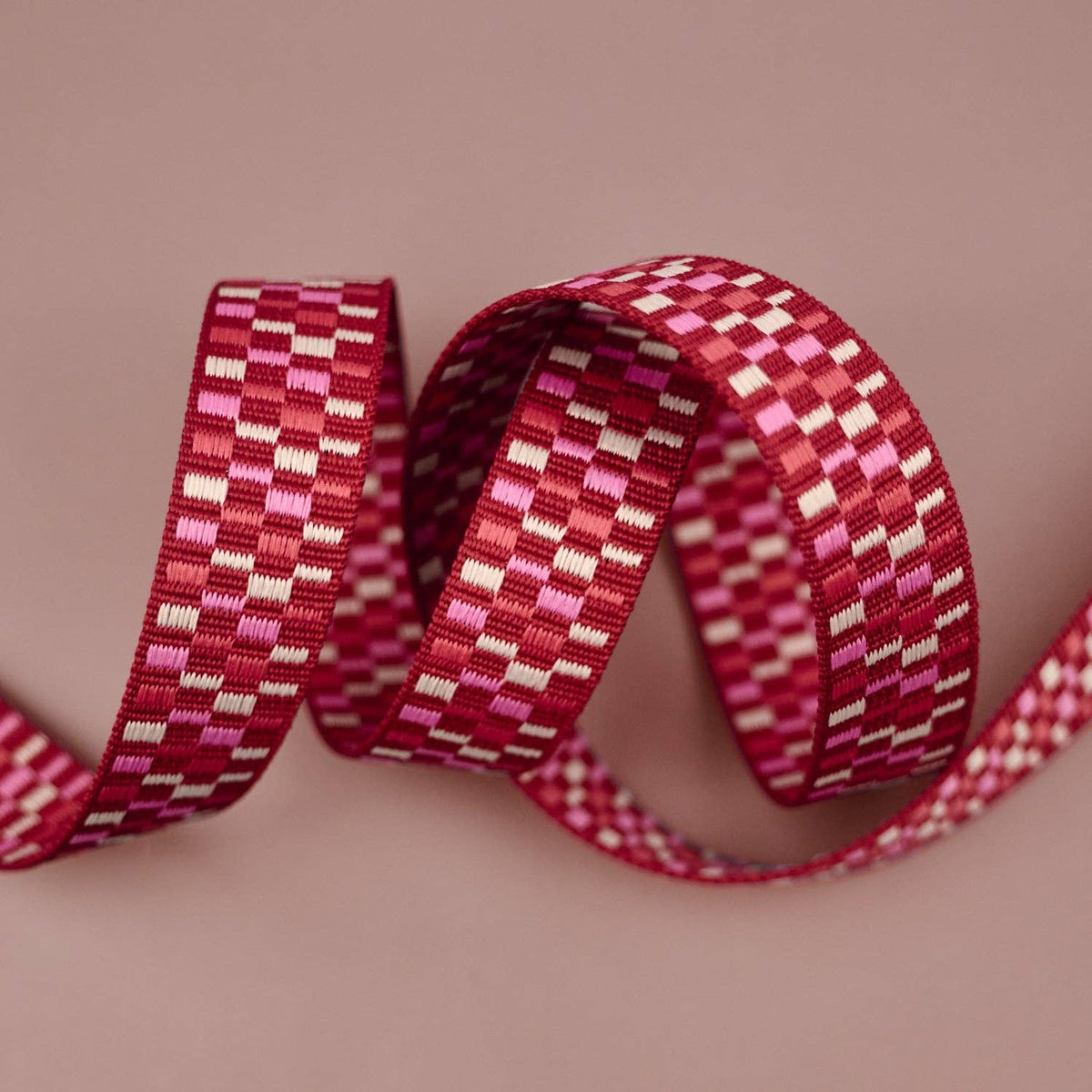 Renaissance Ribbons - Paradise Garden - Patty Basemi  Rhapsody in Pomegranate - 1" width WEBBING - By The Yard