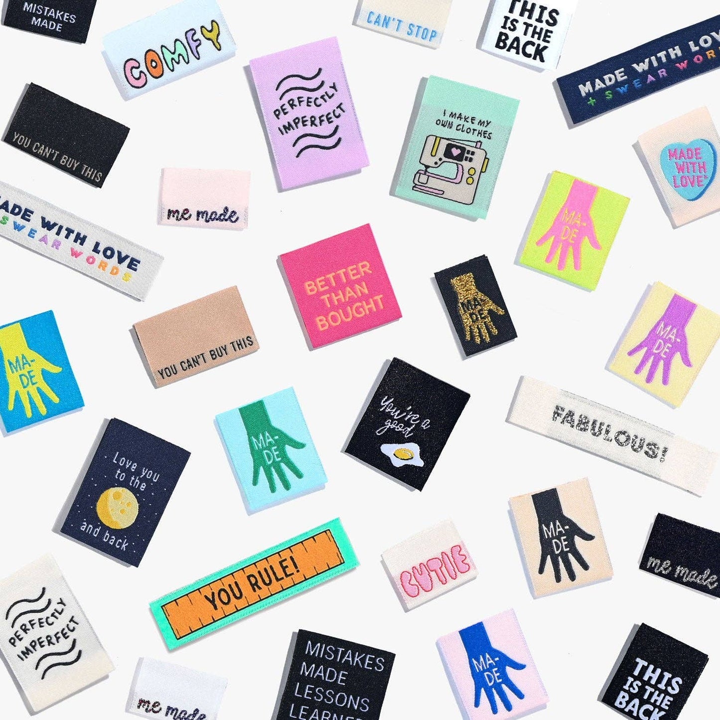 Mystery Woven Label Packs | Case of 6 Units