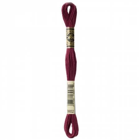 DMC Six Strand Embroidery Floss - 3801 - 3802 - 3803 - 3804 - 3805 - 3806