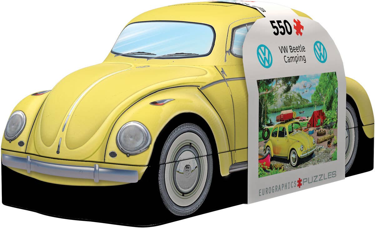 Eurographics Puzzles USA - VW Beetle Camping Puzzle Tin