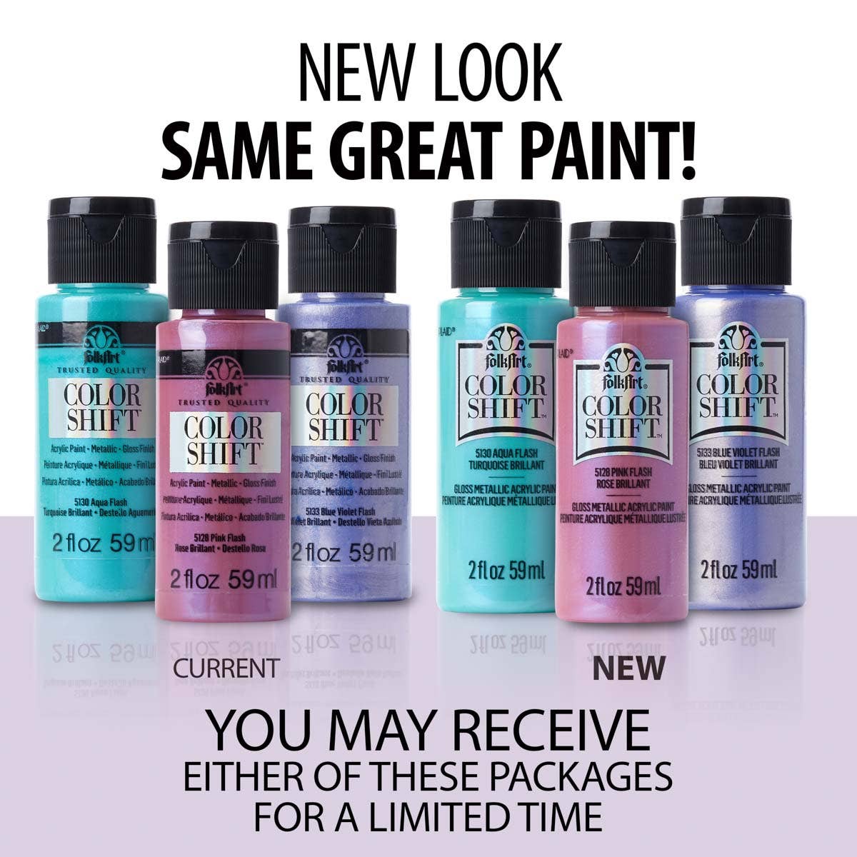 Plaid FolkArt Color Shift™ Chameleon Acrylic Paint Set 4 Colors