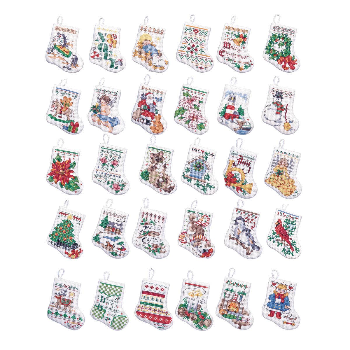 Bucilla ® Seasonal Counted Cross Stitch - Tiny Stockings