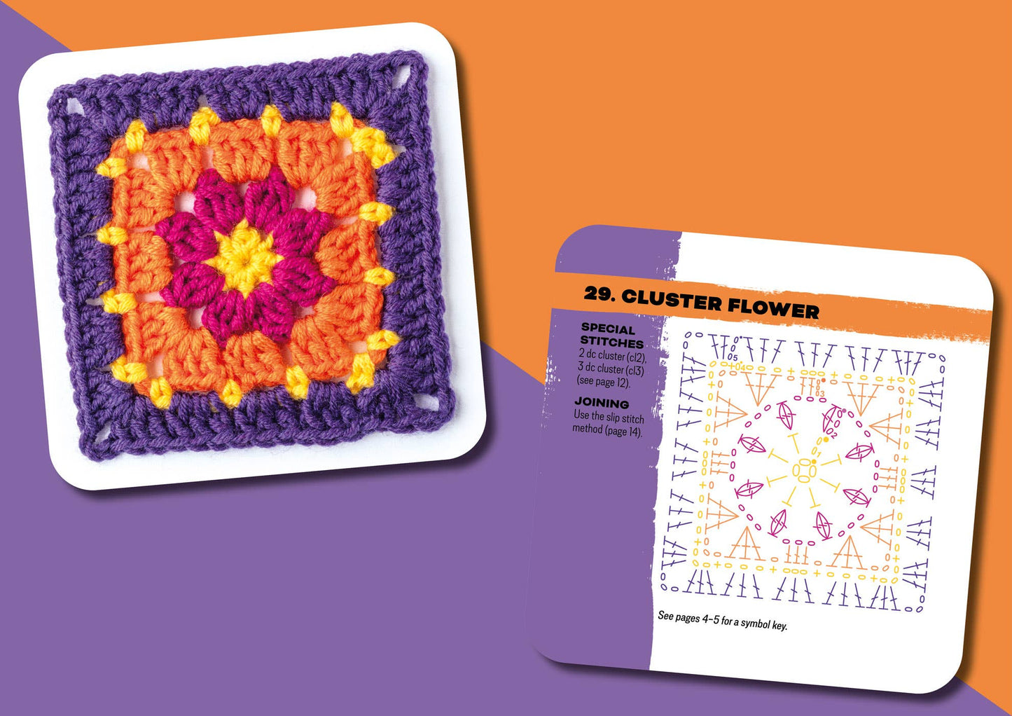 Granny Square Crochet Patterns Card Deck