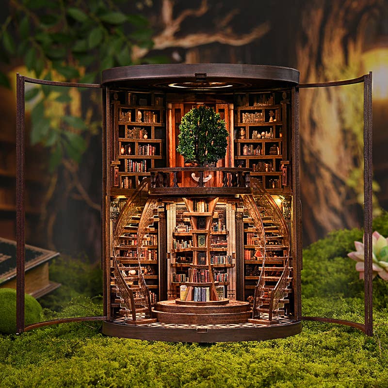 Hands Craft DIY Book Nook Kit: Tree of Knowledge