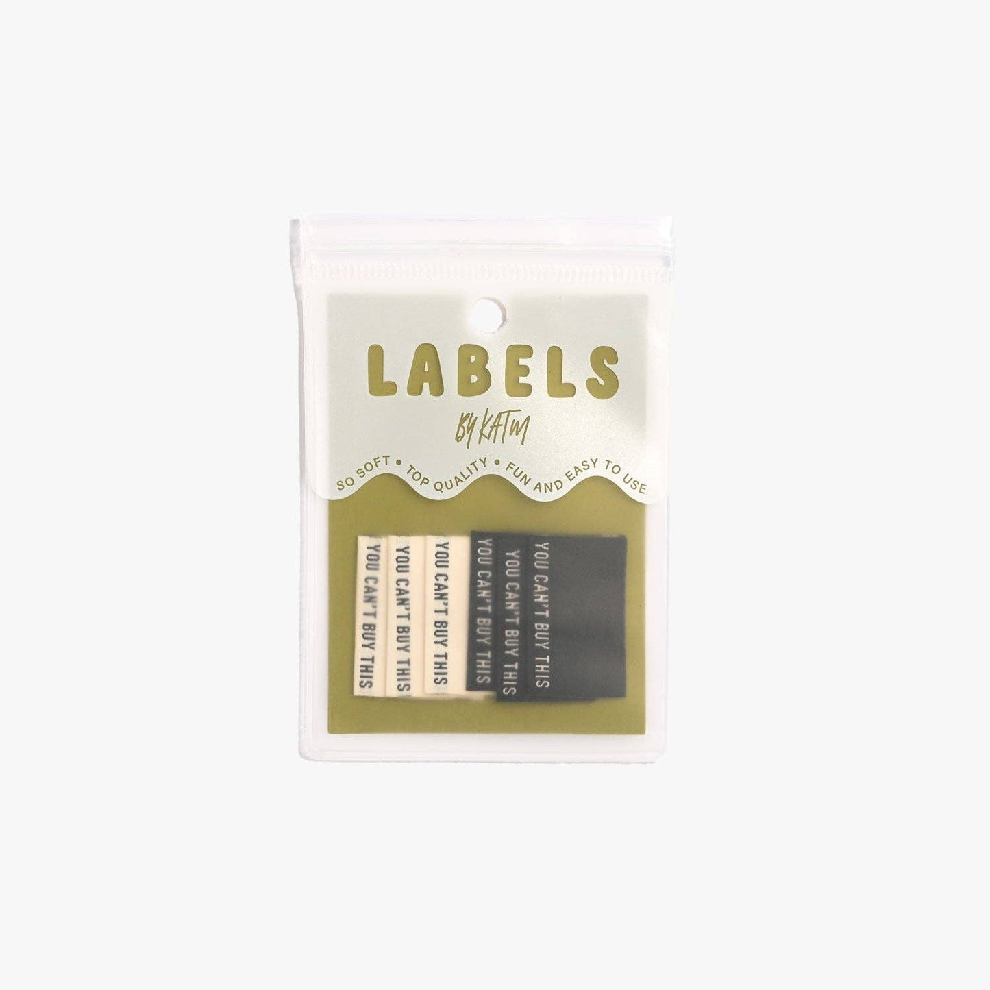 Kylie and the Machine You Can't Buy This (Black/Cream) Woven Labels