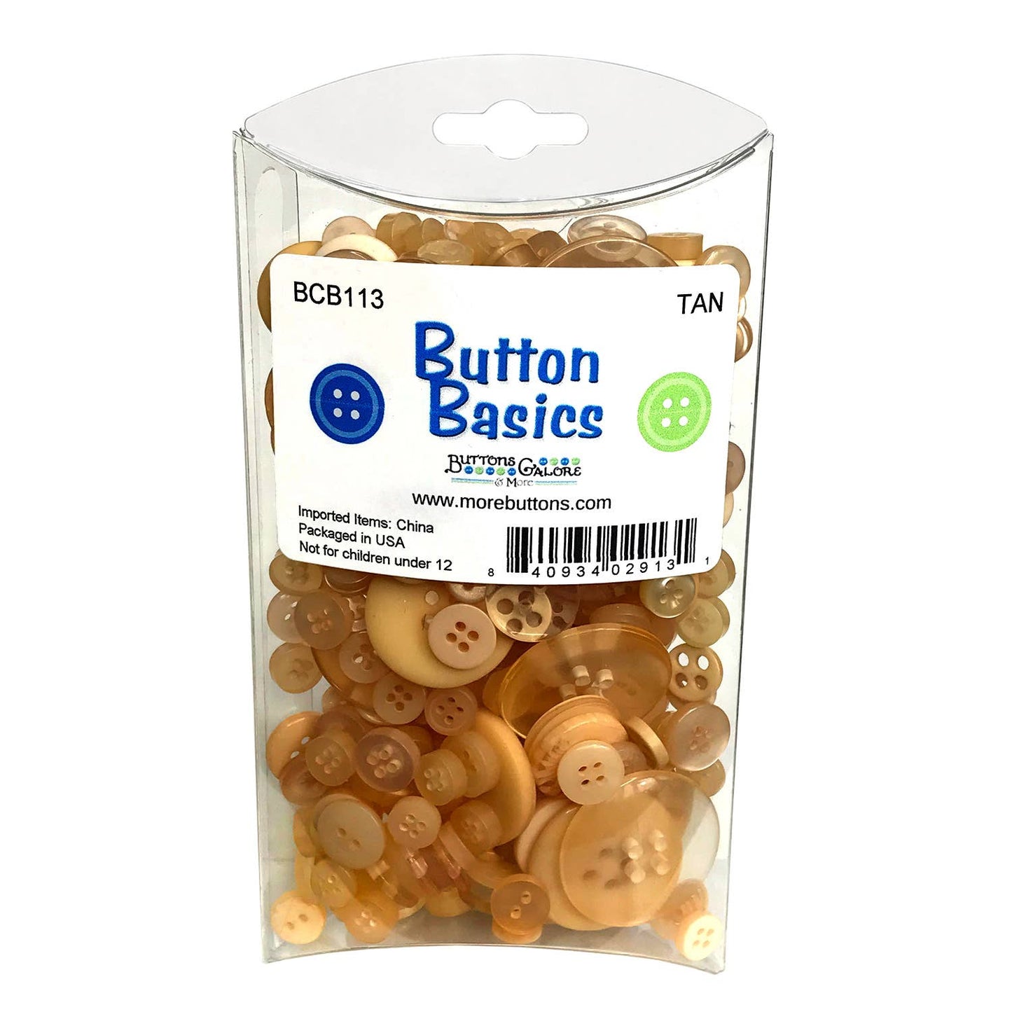 Button Basics Colorful Craft & Sewing Buttons