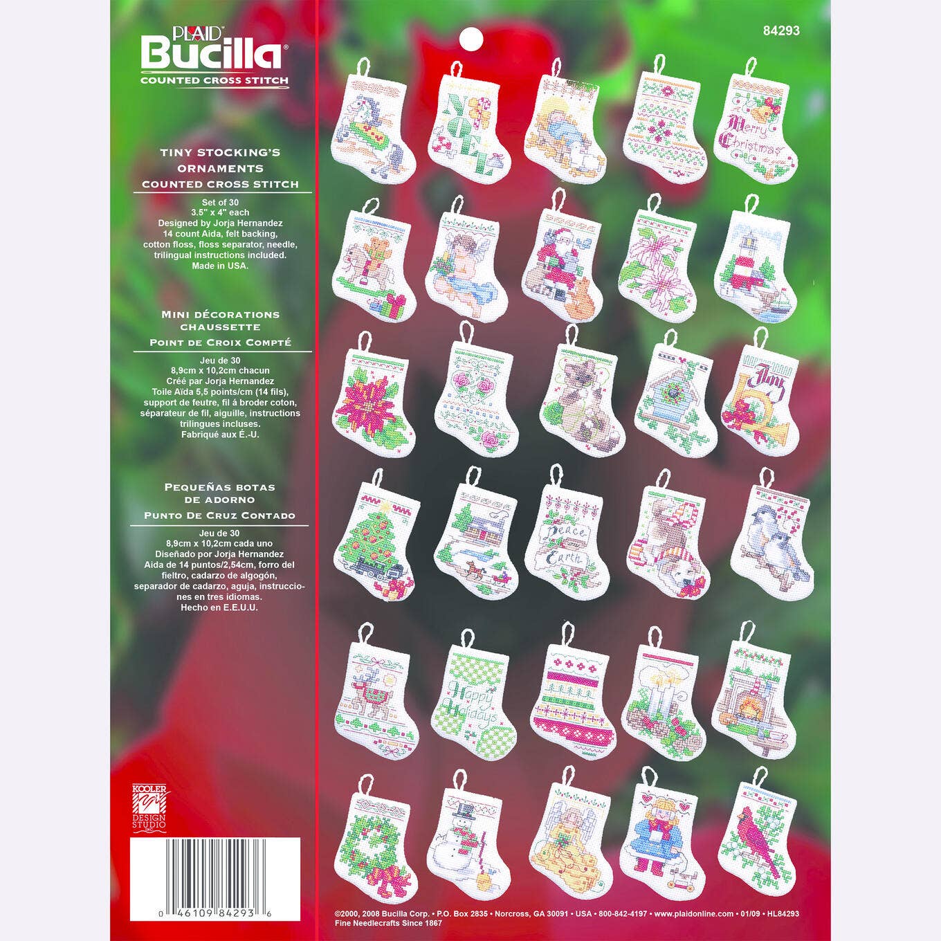 Bucilla ® Seasonal Counted Cross Stitch - Tiny Stockings
