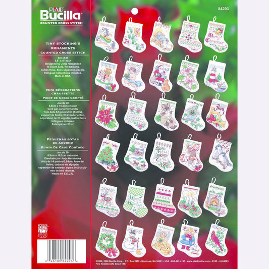 Bucilla ® Seasonal Counted Cross Stitch - Tiny Stockings
