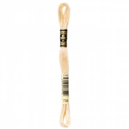 DMC Six Strand Embroidery Floss - 732 - 733 - 734 - 738 - 739