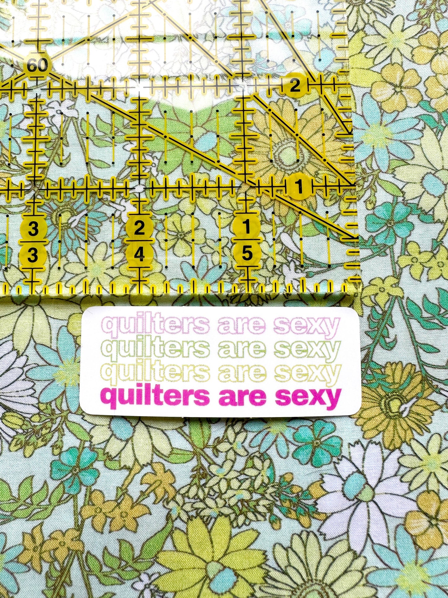 Feral Notions Quilters Are Sexy Sticker