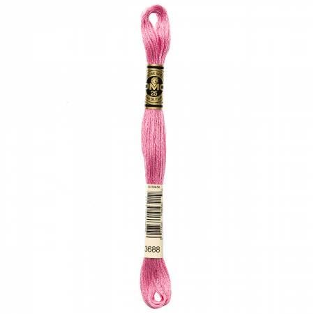 DMC Six Strand Embroidery Floss - 3607 - 3608 - 3609 - 3685 - 3687 - 3688 - 3689