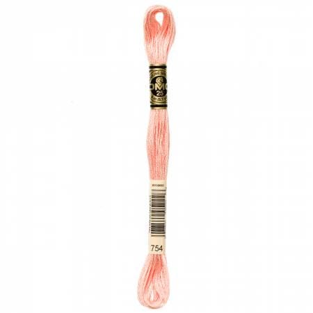 DMC Six Strand Embroidery Floss - 747 - 754 - 758 - 760 - 761
