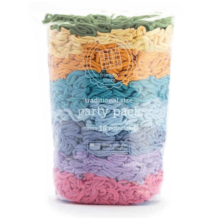 Friendly Loom Traditional Party Pack Cotton Loops - Choose Pack Color!