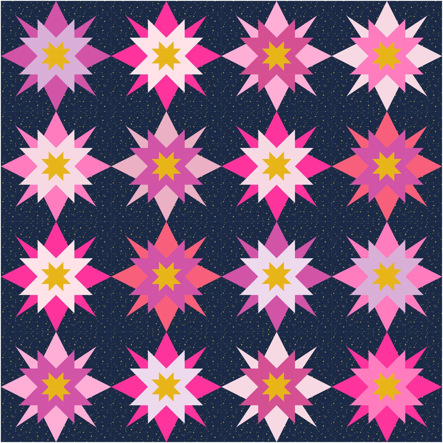 Star Riot Quilt Pattern By QuiltCakes