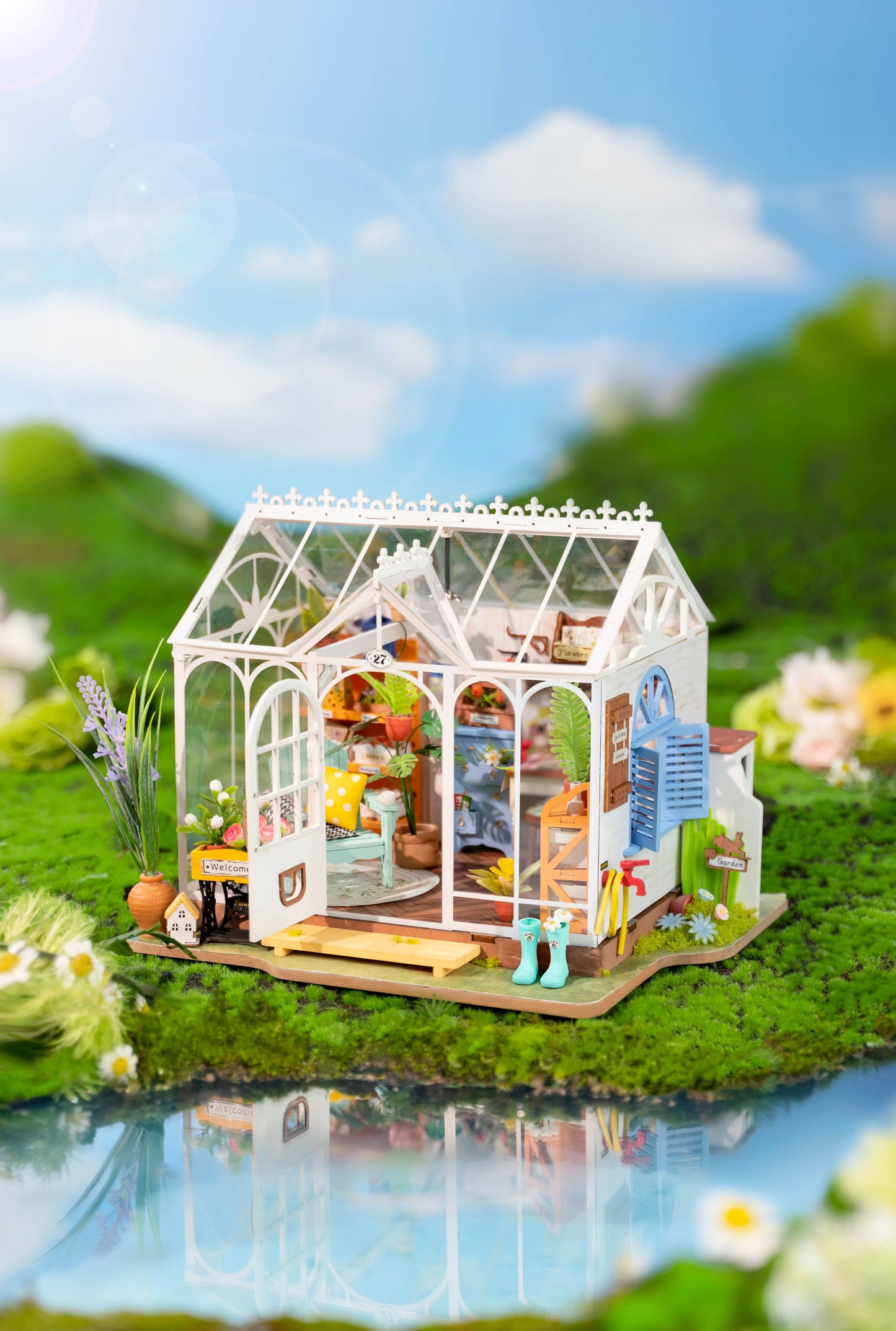 Hands Craft DIY Miniature House Kit: Dreamy Garden House
