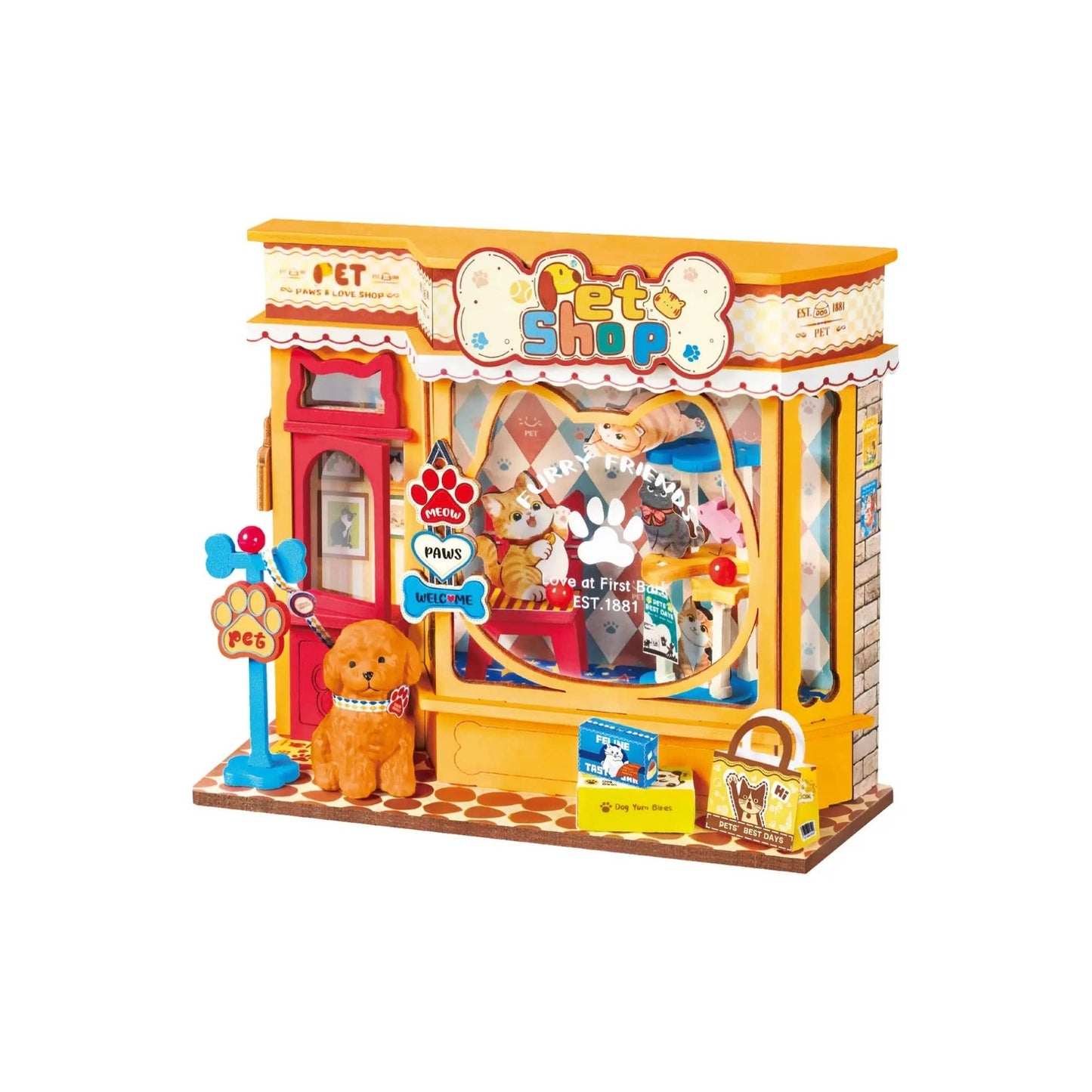 Hands Craft DIY Miniature House Kit: Pet Shop