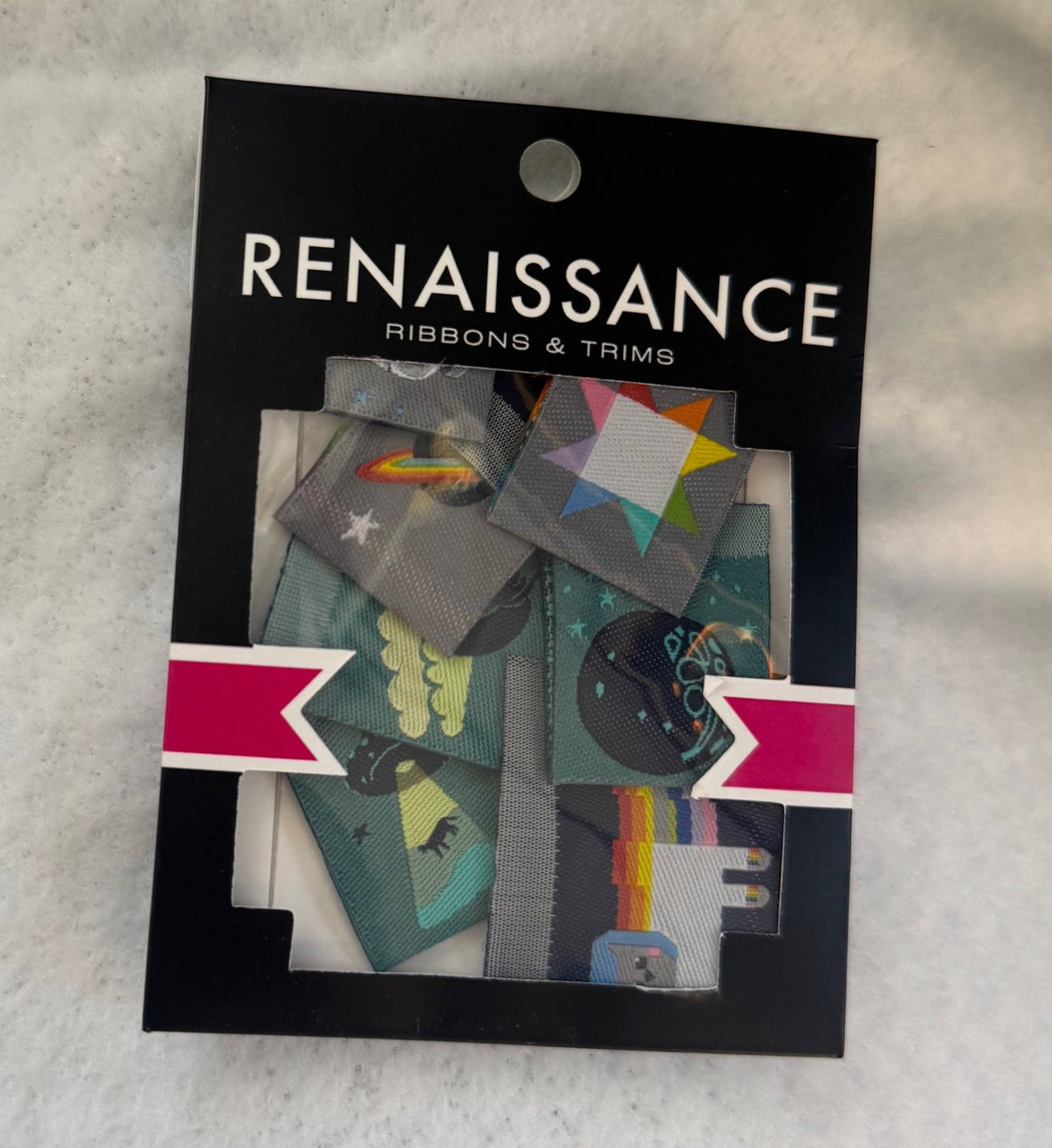 Renaissance Ribbons - Meowter Space - Woven Label Pack - 1 Pack