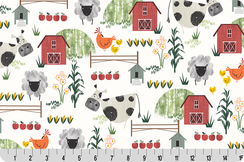 Shannon Fabrics - Farm Fresh Digital Cuddle - 58"/60" - dcfarmfreshmulti