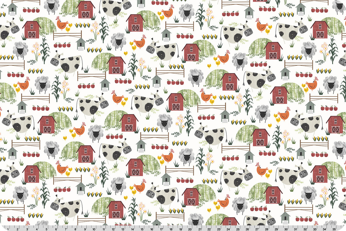 Shannon Fabrics - Farm Fresh Digital Cuddle - 58"/60" - dcfarmfreshmulti