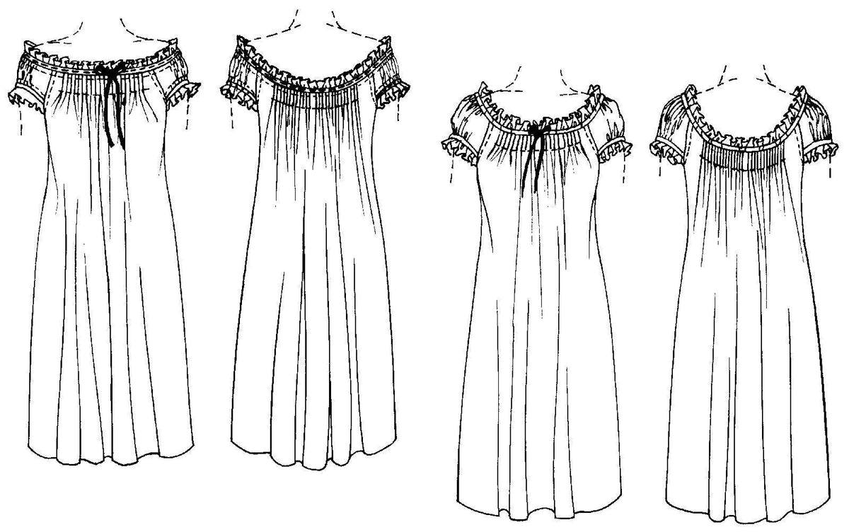 A Lady's Chemise Sewing Pattern By Folkwear