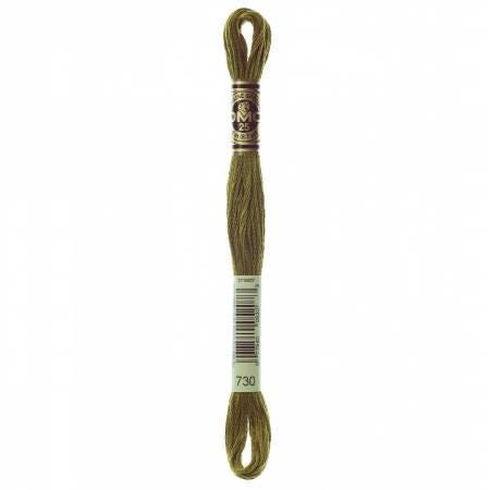 DMC Six Strand Embroidery Floss - 730 - 469 - 470 - 471 - 472 - 498