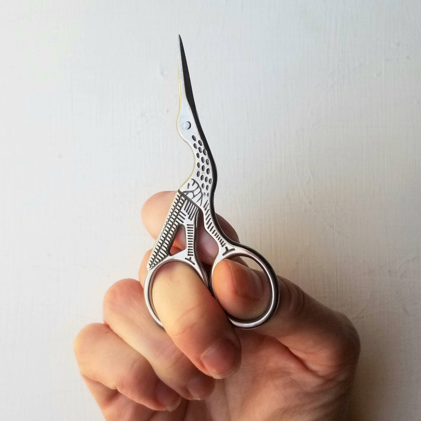 Jessica Long Classic Stork Hand Embroidery Scissors