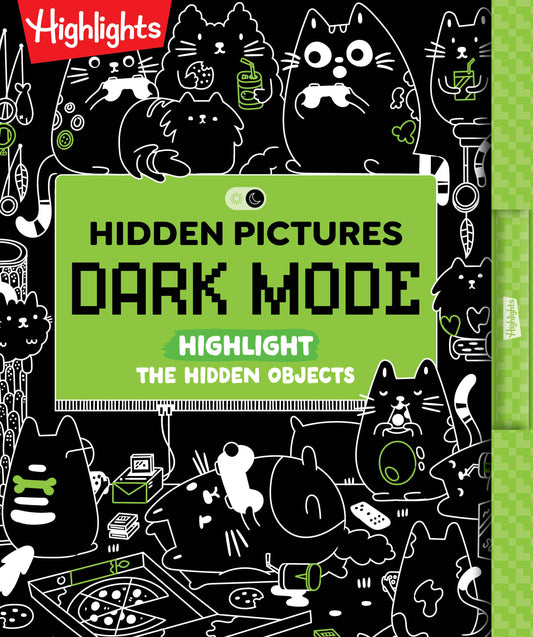 Hidden Pictures Dark Mode Puzzle Book  By Highlights