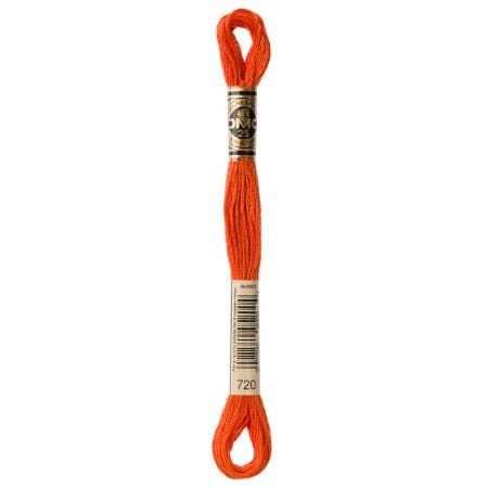 DMC Six Strand Embroidery Floss - 720 - 721 - 722 - 725 - 726 - 727 - 728 - 729