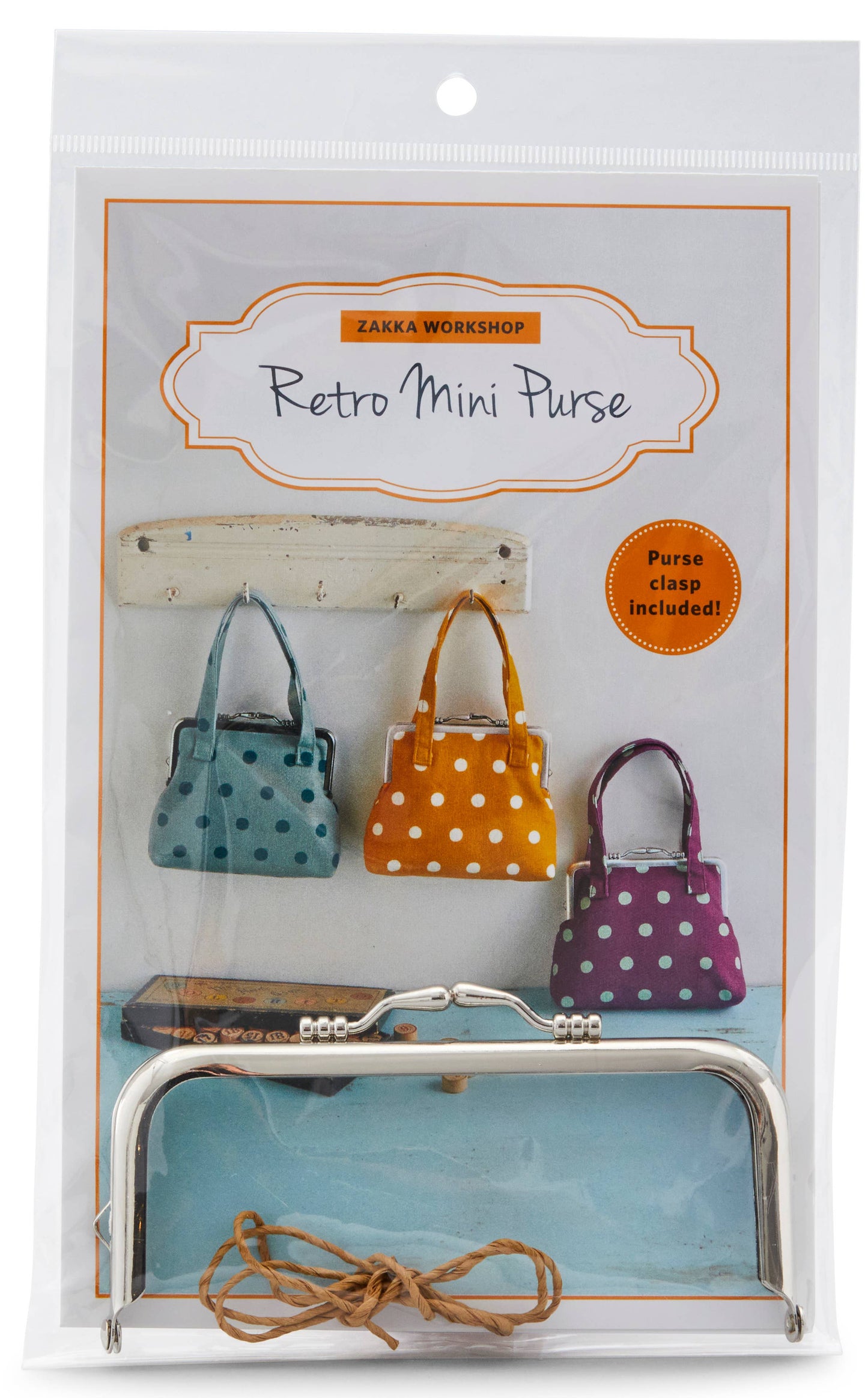 Retro Mini Purse Pattern And Hardware By Zakka Workshop