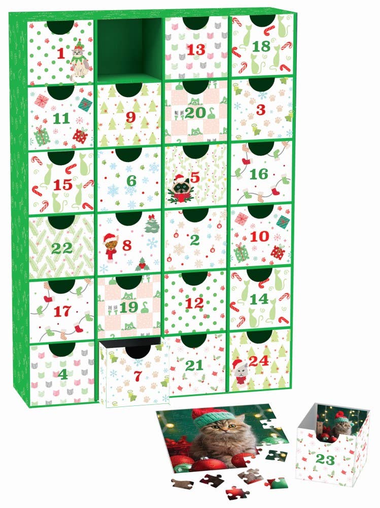 Eurographics Puzzles USA - Christmas Whiskers - Advent Calendar Puzzle