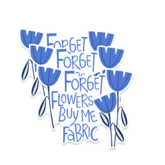 Kati Cupcake - Forget Flowers - 1 Sticker  