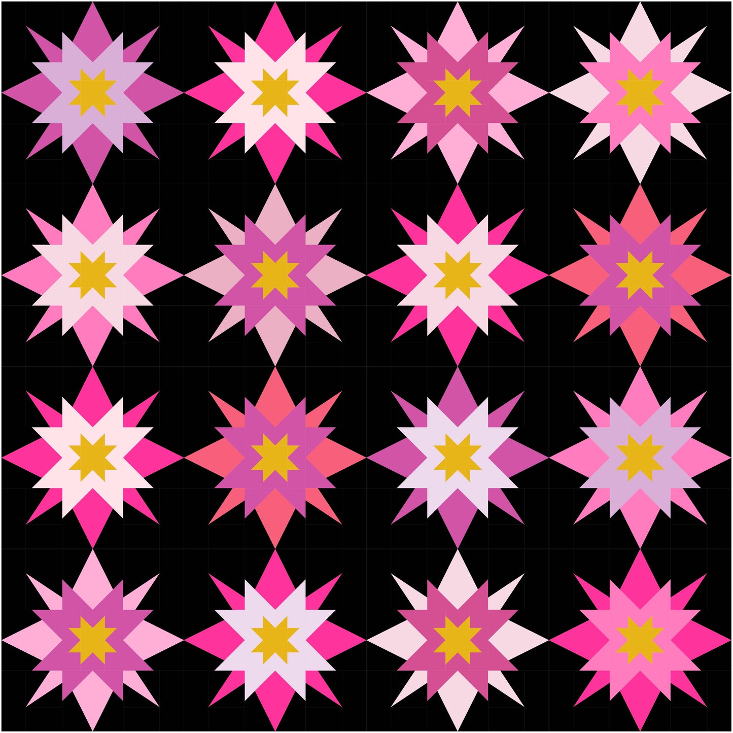Star Riot Quilt Pattern By QuiltCakes