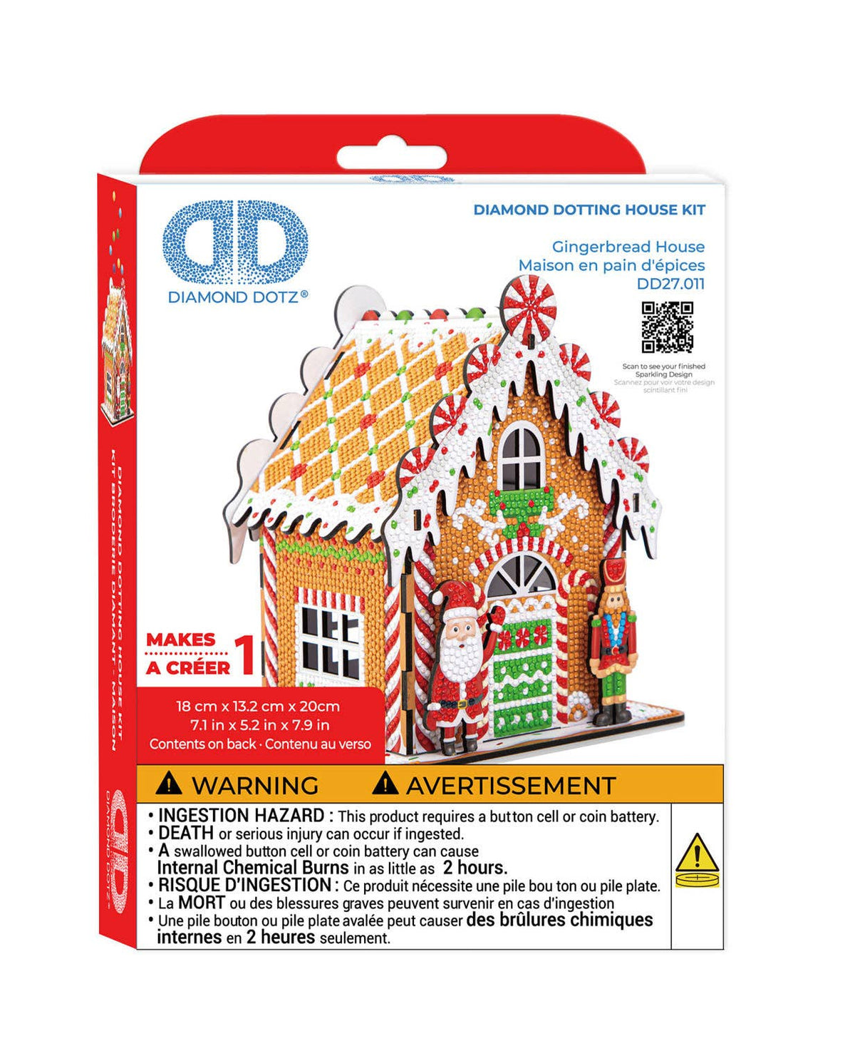 Diamond Dotz - 3D Gingerbread House Kit