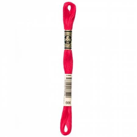 DMC Six Strand Embroidery Floss - 666 - 676 - 677 - 680