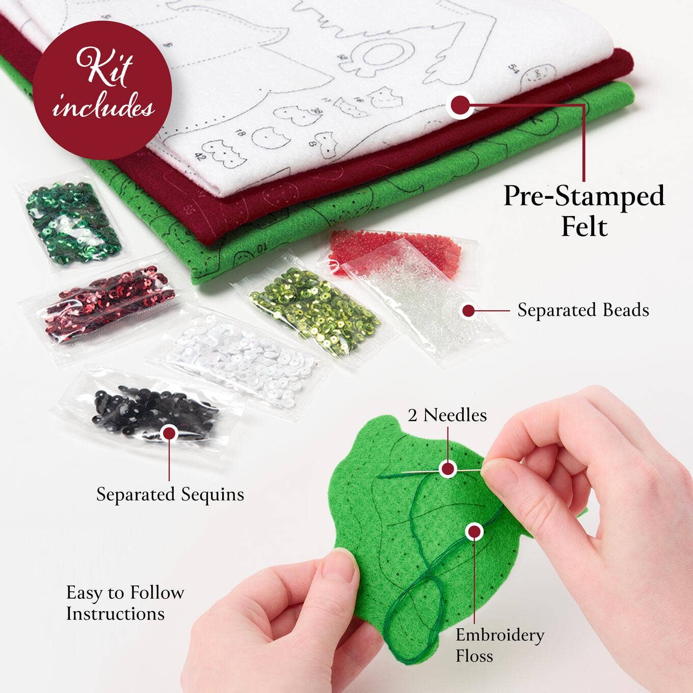 Bucilla ® Seasonal Felt Christmas Ornaments Kit Dogs in Ugly Sweaters