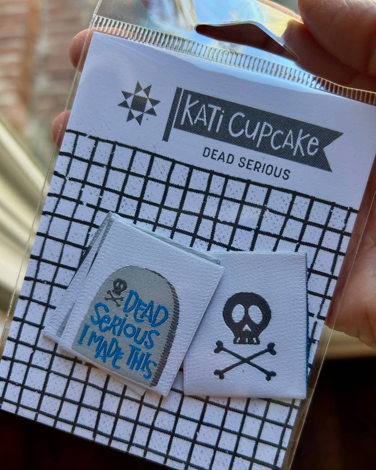 Kati Cupcake - Dead Serious - Designer Woven Labels