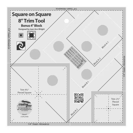 Creative Grids - Square On Square 8" Trim Tool - CGRJAW8
