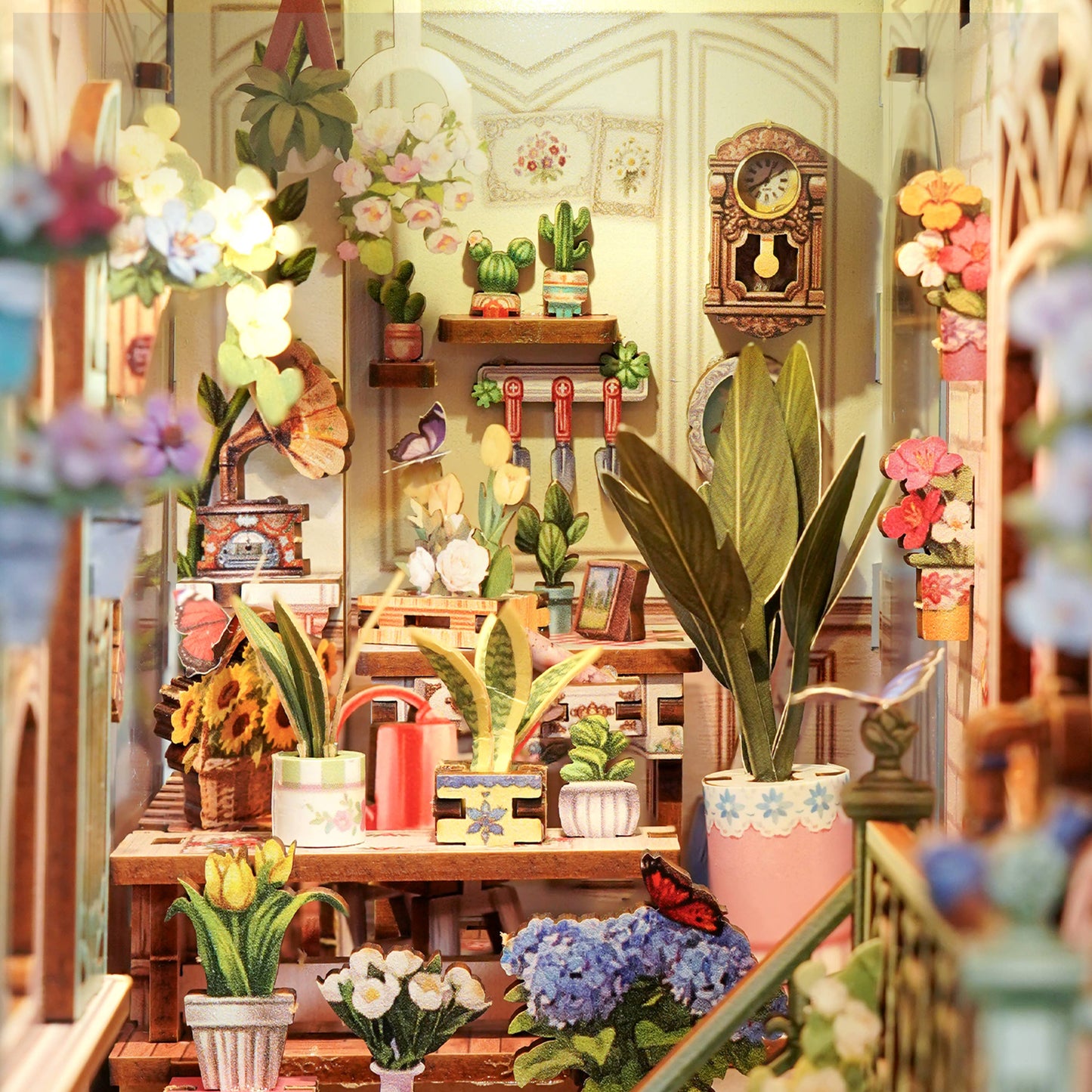 Hands Craft DIY Book Nook Kit: Flower Shop