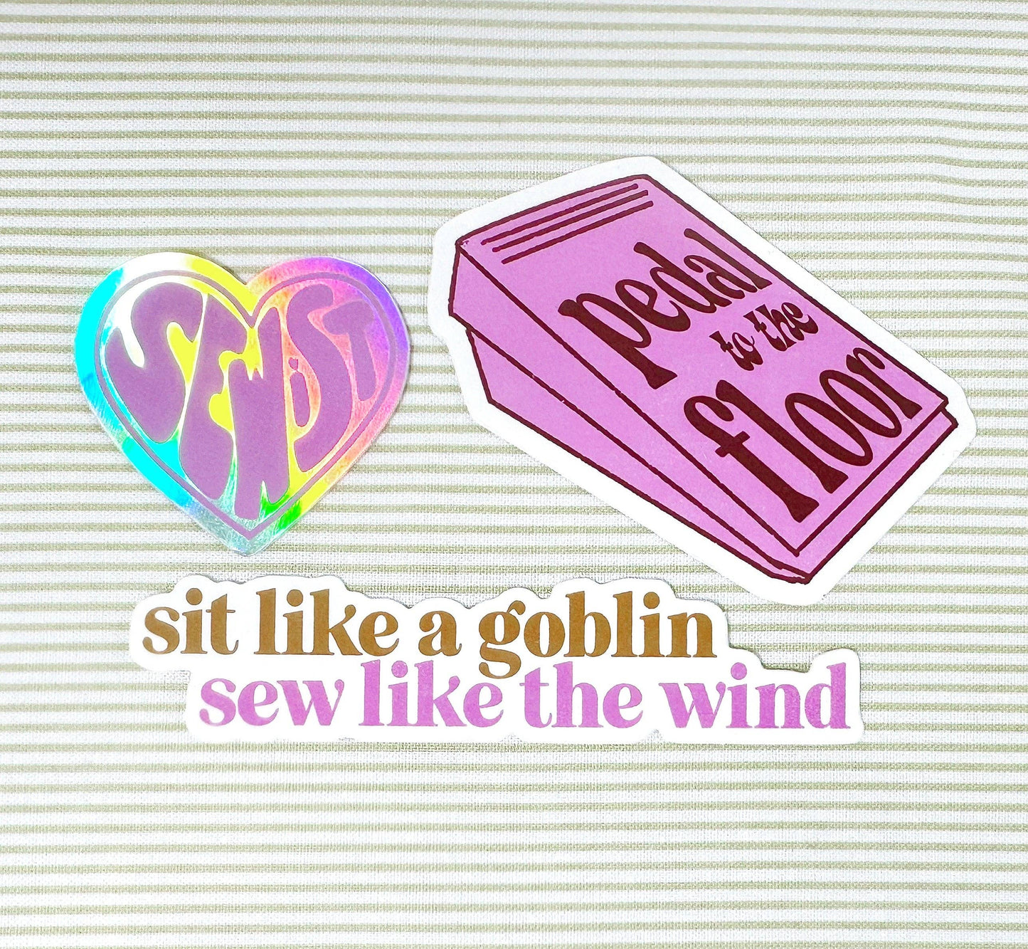 Feral Notions Holographic Sewist Sticker