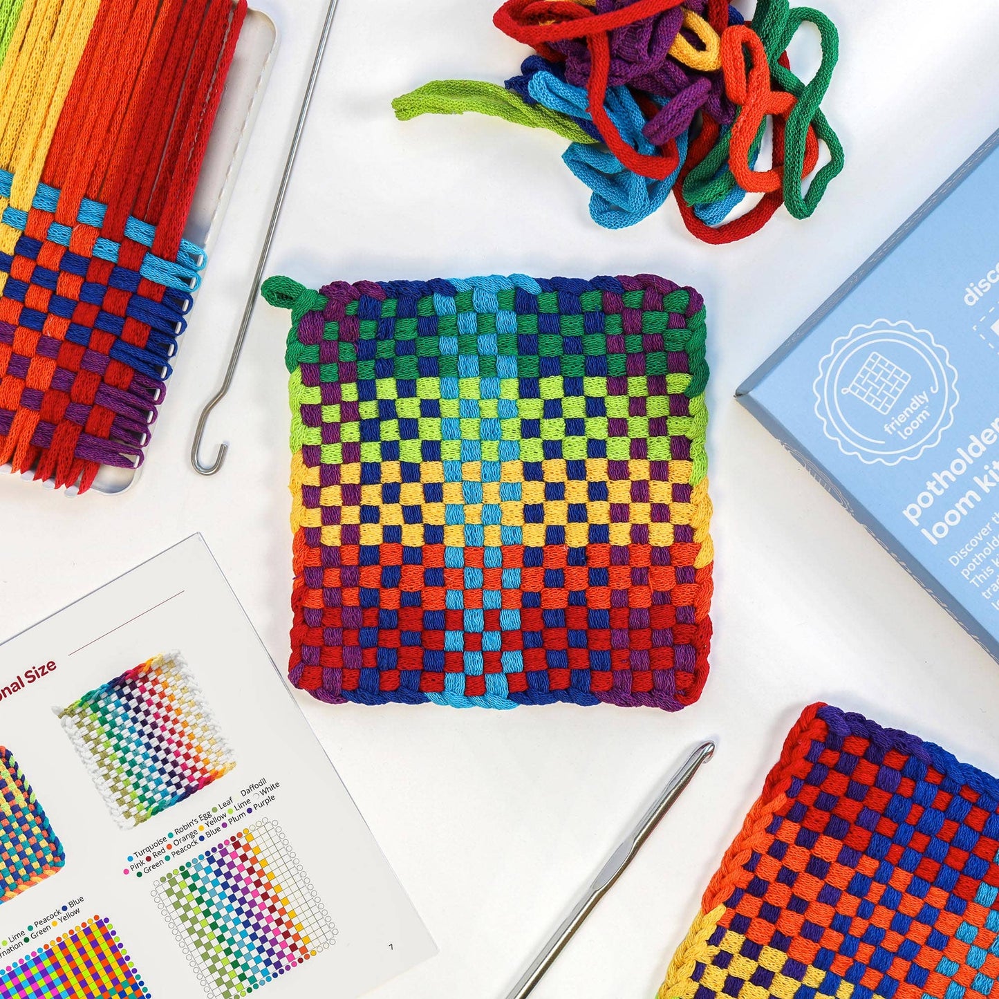 Friendly Loom 7" Potholder Loom Kit Plus (Traditional)