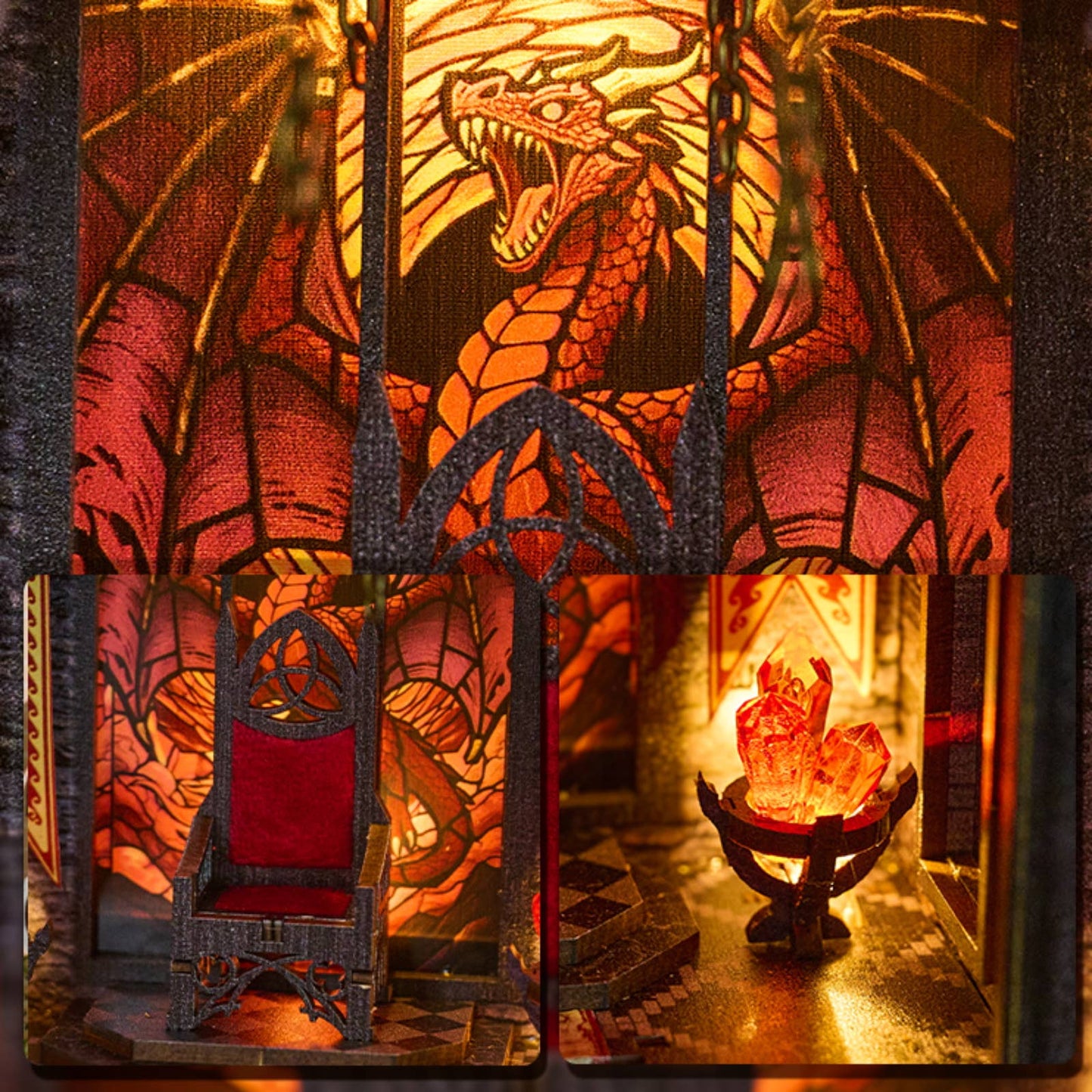Hands Craft DIY Book Nook Kit: Ember Throne