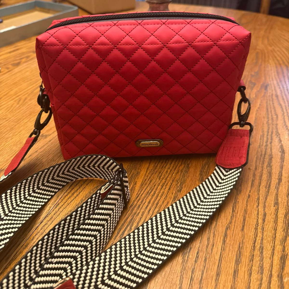 Sew Hungry Hippie Quilted Vinyl Red