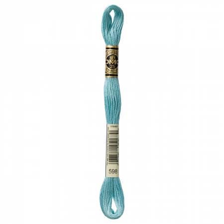 DMC Six Strand Embroidery Floss - 561 - 562 - 563 - 564 - 580 - 581 - 597 - 598