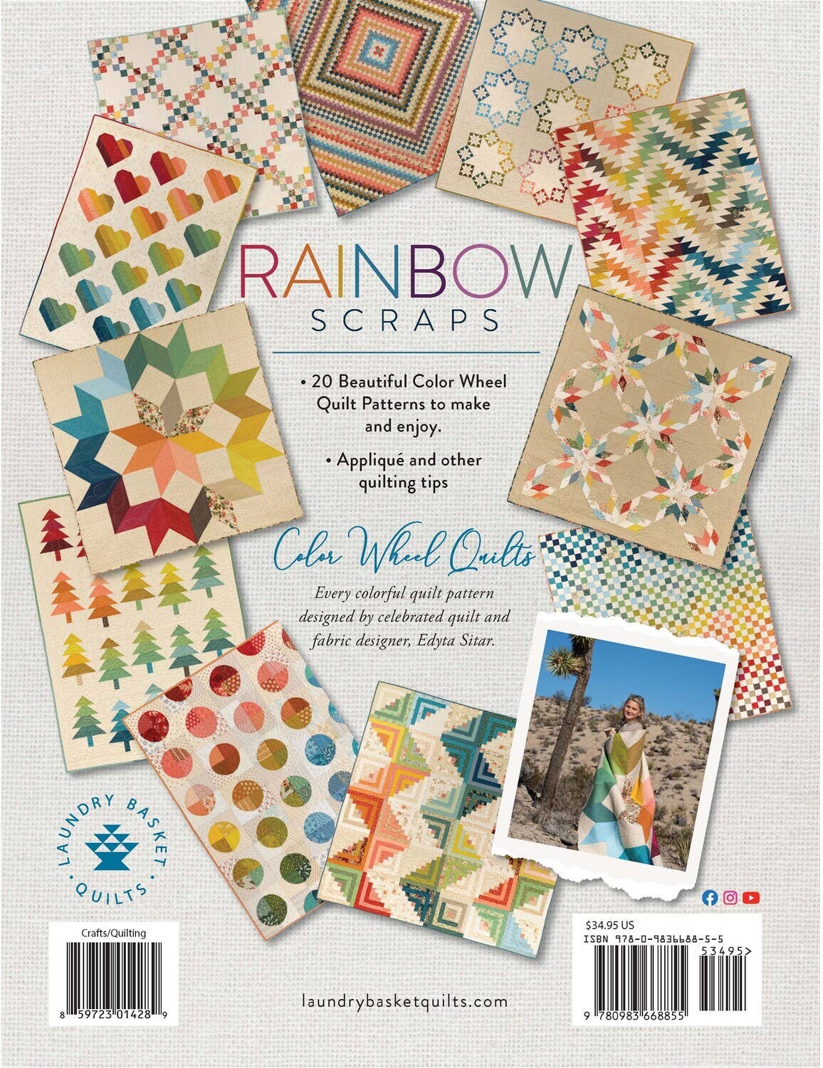 Rainbow Scraps Quilting Book By Laundry Basket Quilts
