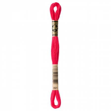 DMC Six Strand Embroidery Floss - 891 - 892 - 893 - 894