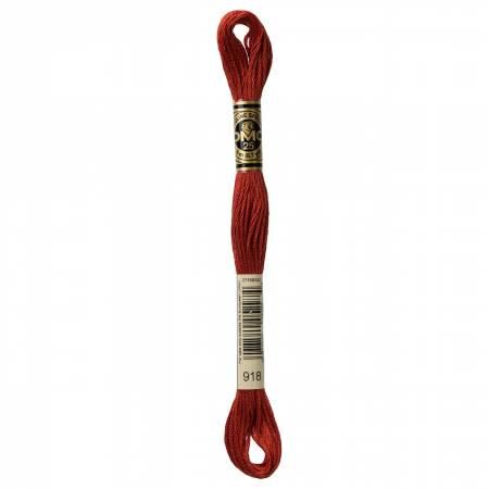 DMC Six Strand Embroidery Floss - 915 - 917 - 918 - 919 - 920 - 921 - 922